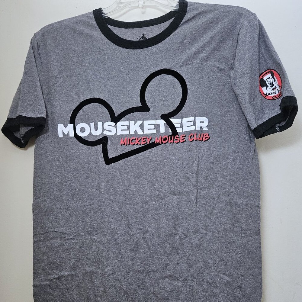 Disney Mickey Mouse Club Mouseketeer Mens Ringer T Shirt Size M